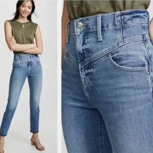 Frame Retro Yoke Straight Leg Jeans Size 28